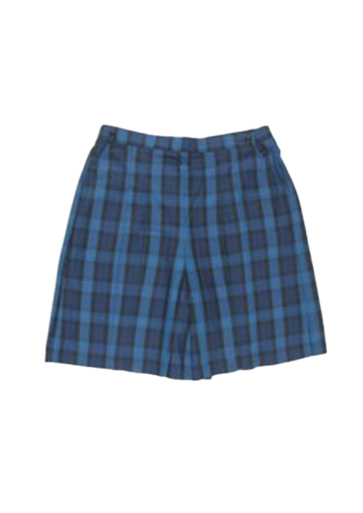 St Anne's Manurewa Culotte Blue/Black/Red Tartan